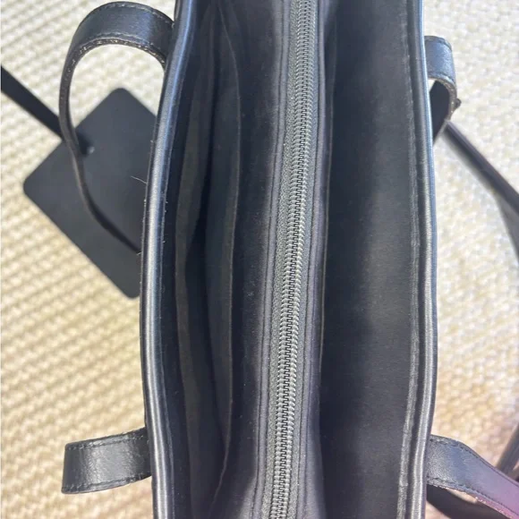 Authentic Coach Black Neoprene Tote Leather Trim Work Laptop Bag Y2K RARE - Picture 4 of 15